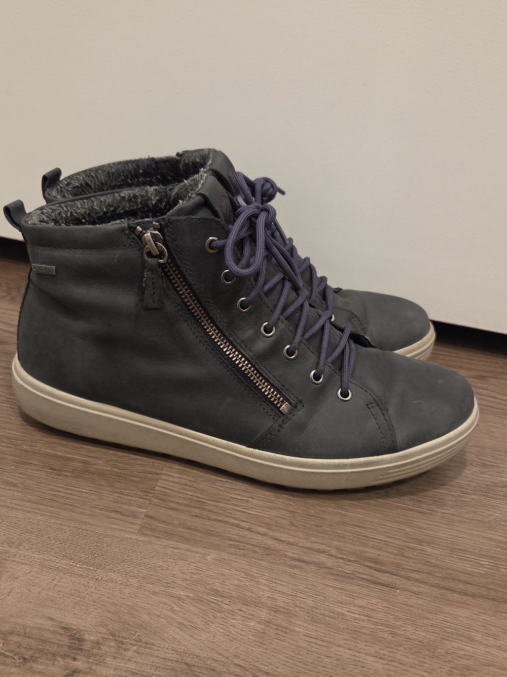 Ecco Soft 7 Gore-Tex Waterproof High Top Insulated Sneakers Size EU 43 US 12